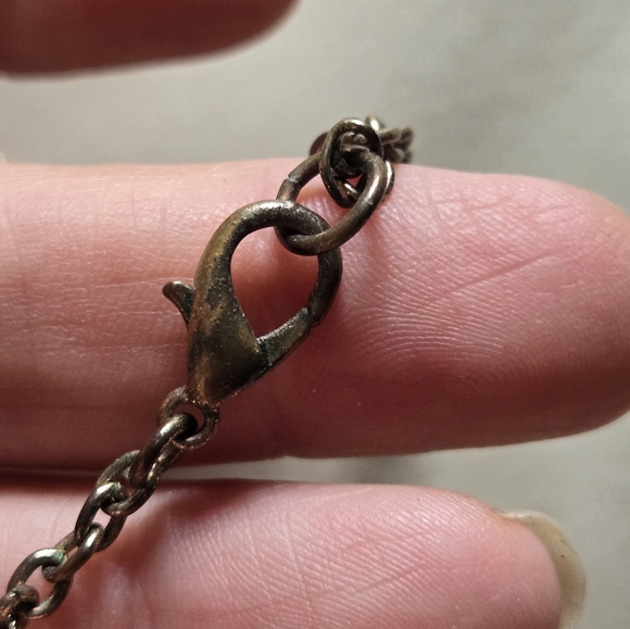 Leaf or Feather Necklace Rhinestones Gold Tone Chain Long Fall Fashion Jewelry - Picture 6 of 15